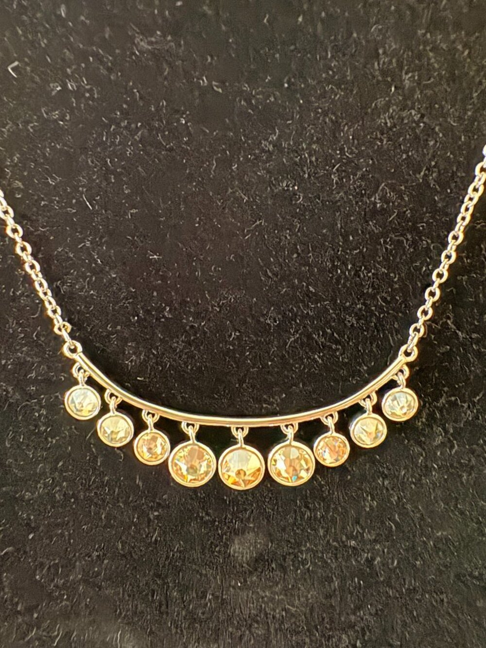 Touchstone Crystal On the Move Necklace 16"